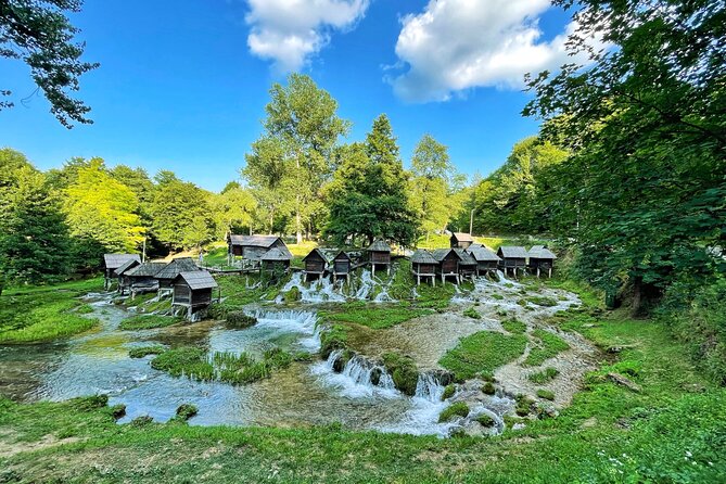 From Sarajevo: Travnik, Jajce, Pliva Lakes & Watermills Tour - Pliva Lakes and the clever Mlincici mills