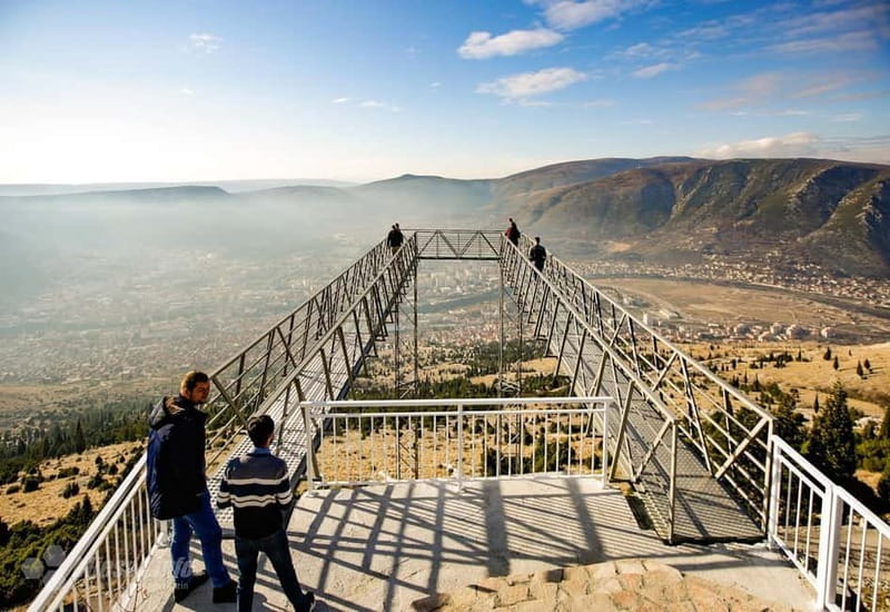 Glass Bridge & Zip-line Mostar - Fortica hill gives the activity its character