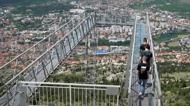 Glass Bridge & Zip-line Mostar - The glass bridge is a short walk with a clear purpose
