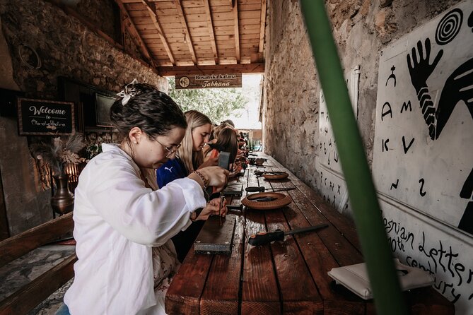 Jewelry Making Workshop in Mostar - Testing stamps before you commit