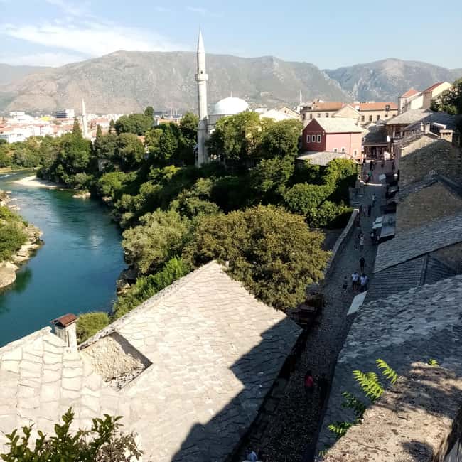 Mostar thru history -private tour - The Pesko residence and the visible marks of war