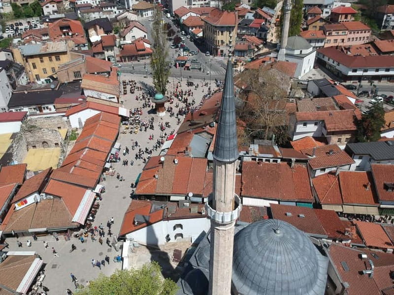 Old Town Sarajevo Walking Tour - Gazi Husrev-beg Mosque and the clock tower