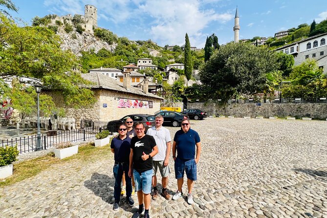 PRIVATE SUNNY HERZEGOVINA TOUR (Mostar + Kravice Falls + 3cities) - Konjic Bridge gives you a short first stop