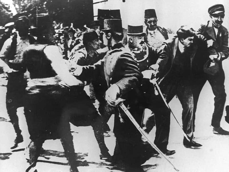 Sarajevo: Franz Ferdinand Assassination & the Start of WWI - Standing near Latin Bridge