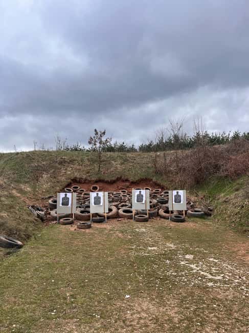 Sarajevo: Shooting Range Experience with Transportation - What you shoot: a pistol and a larger rifle