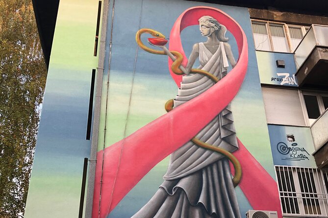 SARAJEVO STREET ART TOUR (art, history & mystery) - sARTajevo! - Bentbaša and the first mural of the walk