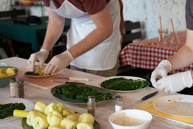 Traditional Bosnian Cooking Class in Mostar with Lunch and Drinks - The menu: mezze, japrak, dolma, and hurmasice